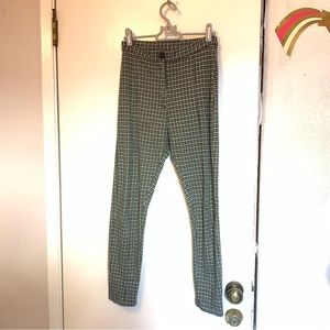 Free People green plaid pants